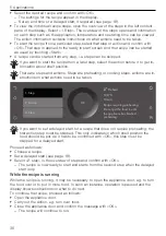 Preview for 36 page of V-ZUG Combair V2000 60 Operating Instructions Manual