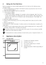 Предварительный просмотр 9 страницы V-ZUG Combair V6000 Operating Instructions Manual