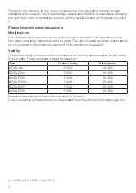 Preview for 2 page of V-ZUG Combair XSL Operating Instructions Manual