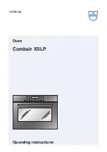 V-ZUG Combair XSLP Operating Instructions Manual предпросмотр