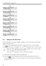 Предварительный просмотр 22 страницы V-ZUG Combair XSLP Operating Instructions Manual