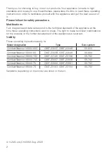 Предварительный просмотр 2 страницы V-ZUG CombairSteamer V6000 Operating Instructions Manual