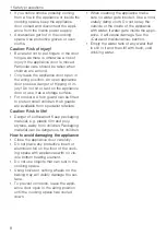 Предварительный просмотр 8 страницы V-ZUG CombairSteamer V6000 Operating Instructions Manual