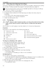 Preview for 24 page of V-ZUG CombairSteamer V6000 Operating Instructions Manual