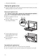 Предварительный просмотр 74 страницы V-ZUG Combi-Steam SL Operating Instructions Manual