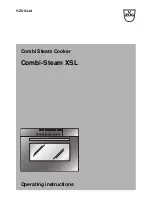 Предварительный просмотр 1 страницы V-ZUG Combi-Steam XSL Operating Instructions Manual