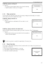 Предварительный просмотр 21 страницы V-ZUG CombiCookTop V4000 I804 Operating Instructions Manual