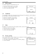 Предварительный просмотр 28 страницы V-ZUG CombiCookTop V4000 I804 Operating Instructions Manual