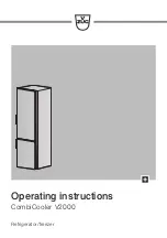 Предварительный просмотр 1 страницы V-ZUG CombiCooler V2000 Operating Instructions Manual