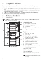 Предварительный просмотр 8 страницы V-ZUG CombiCooler V4000 178KNI Operating Instructions Manual