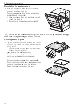 Preview for 40 page of V-ZUG CombiCooler V4000 Operating Instructions Manual