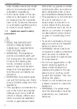 Preview for 6 page of V-ZUG CombiMiwell V4000 45 Operating Instructions Manual