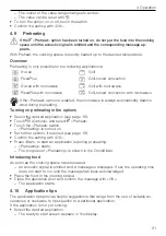 Preview for 21 page of V-ZUG CombiMiwell V4000 45 Operating Instructions Manual