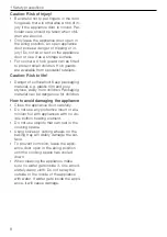 Предварительный просмотр 8 страницы V-ZUG CombiSteamer V4000 45 Operating Instructions Manual