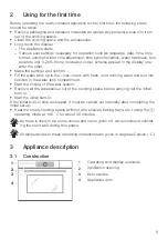 Предварительный просмотр 9 страницы V-ZUG CombiSteamer V4000 45 Operating Instructions Manual