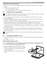 Предварительный просмотр 37 страницы V-ZUG CombiSteamer V4000 45 Operating Instructions Manual