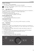 Предварительный просмотр 25 страницы V-ZUG CombiSteamer V6000 45F Operating Instructions Manual