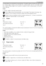 Preview for 35 page of V-ZUG CombiSteamer V6000 45F Operating Instructions Manual