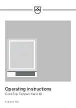 V-ZUG CookTop Teppan Yaki I40 Operating Instructions Manual preview