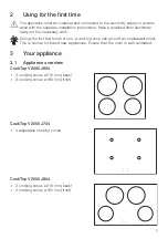 Предварительный просмотр 7 страницы V-ZUG CookTop V2000 J604 Operating Instructions Manual