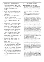Предварительный просмотр 5 страницы V-ZUG CookTop V6000 A904B Operating Instructions Manual