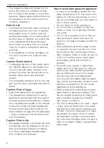 Предварительный просмотр 6 страницы V-ZUG CookTop V6000 A904B Operating Instructions Manual