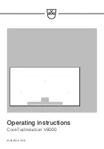 V-ZUG CookTopInduction V6000 Operating Instructions Manual preview