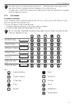 Preview for 9 page of V-ZUG CookTopInduction V6000 Operating Instructions Manual