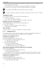 Preview for 16 page of V-ZUG CookTopInduction V6000 Operating Instructions Manual