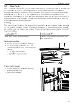 Preview for 15 page of V-ZUG Cooltronic eco Operating Instructions Manual