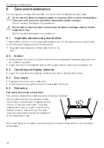 Предварительный просмотр 18 страницы V-ZUG Cooltronic eco Operating Instructions Manual