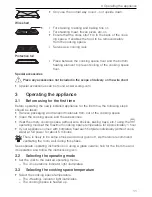 Предварительный просмотр 11 страницы V-ZUG De Luxe S Operating Instructions Manual