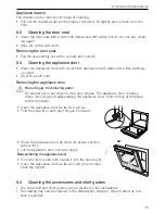 Предварительный просмотр 15 страницы V-ZUG De Luxe S Operating Instructions Manual