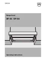 Предварительный просмотр 1 страницы V-ZUG DF-S5 Operating Instructions Manual