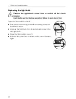 Предварительный просмотр 20 страницы V-ZUG DF-S5 Operating Instructions Manual