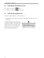 Preview for 14 page of V-ZUG DF-SG5 Operating Instructions Manual