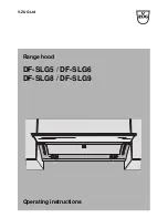 V-ZUG DF-SLG5 Operating Instructions Manual preview