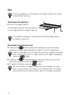 Preview for 12 page of V-ZUG DF-SLG5 Operating Instructions Manual