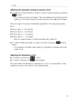 Preview for 13 page of V-ZUG DF-SLG5 Operating Instructions Manual