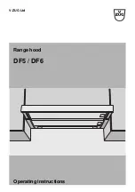 V-ZUG DF5 Operating Instructions Manual предпросмотр