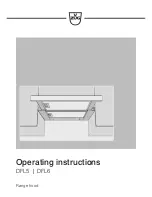 V-ZUG DFL5 Operating Instructions Manual preview