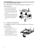 Preview for 12 page of V-ZUG DFL5 Operating Instructions Manual