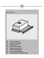 Предварительный просмотр 1 страницы V-ZUG DFL6 Instruction Manual