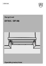 V-ZUG DFN 5 Operating Instructions Manual preview