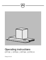 V-ZUG DFPQ5 Operating Instructions Manual предпросмотр