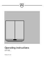 V-ZUG DFPQS5 Operating Instructions Manual preview