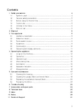 Preview for 3 page of V-ZUG DFPQSL Series Operating Instructions Manual