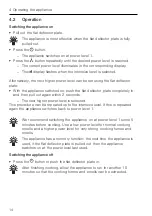 Preview for 14 page of V-ZUG DFPQSL Series Operating Instructions Manual