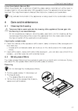 Preview for 11 page of V-ZUG DFSG 5 Operating Instructions Manual