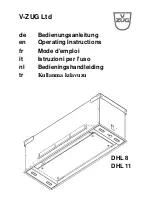 Preview for 1 page of V-ZUG DHL 8 Operating Instructions Manual